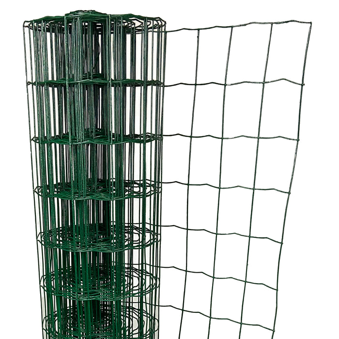 Green PVC Coated Rectangular Mesh - 1.2M x 10M
