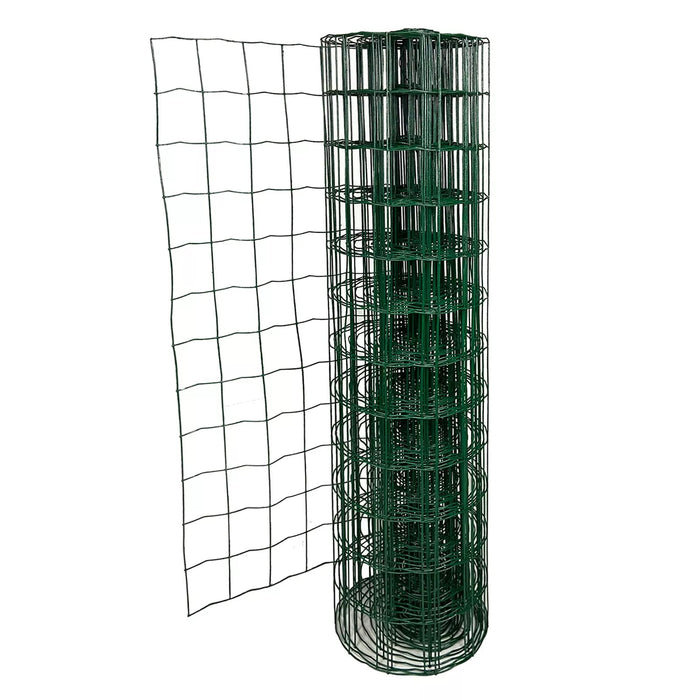 Green PVC Coated Rectangular Mesh - 1.2M x 10M