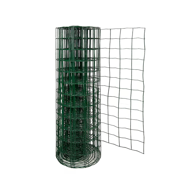 Green PVC Coated Rectangular Mesh - 0.9M x 20M
