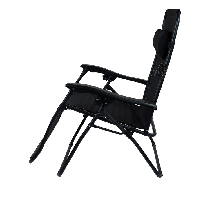 Black Reclining Sun Lounger