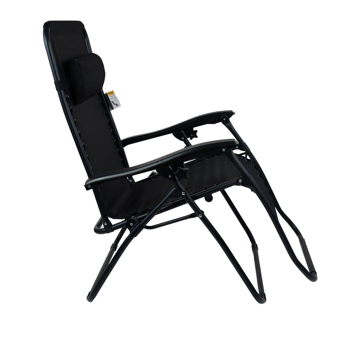 Black Reclining Sun Lounger