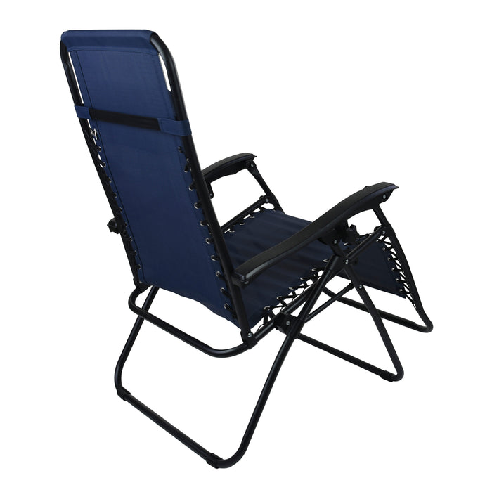 Blue Reclining Sun Lounger