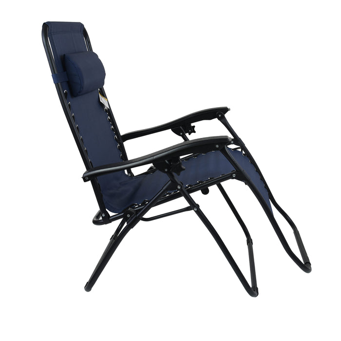 Blue Reclining Sun Lounger