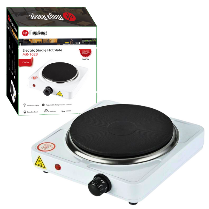 Electric Single Hotplate White