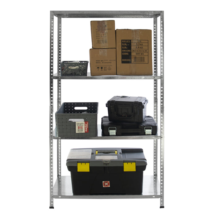 4 Tier Galvanised Shelving