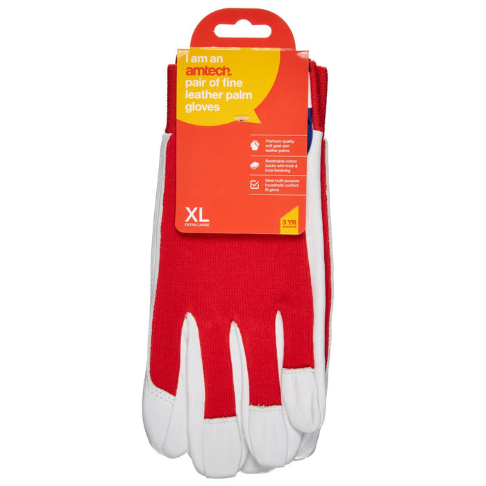 Fine Leather Palm Gloves XL (Size:10)