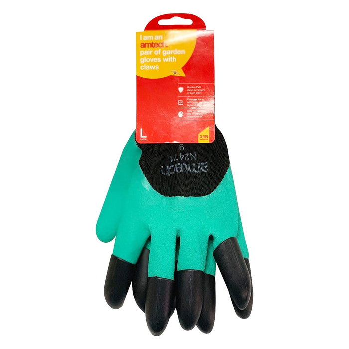 Garden Gloves With Claws Large (Size:9)