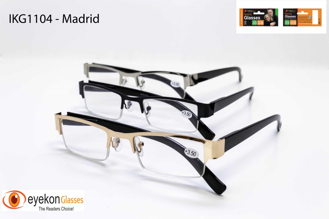 Madrid Reading Glasses +3.0
