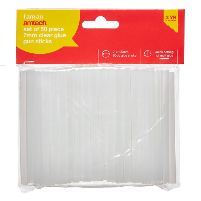 Clear Hot Melt Glue Gun Sticks 7 X 100mm 50pc