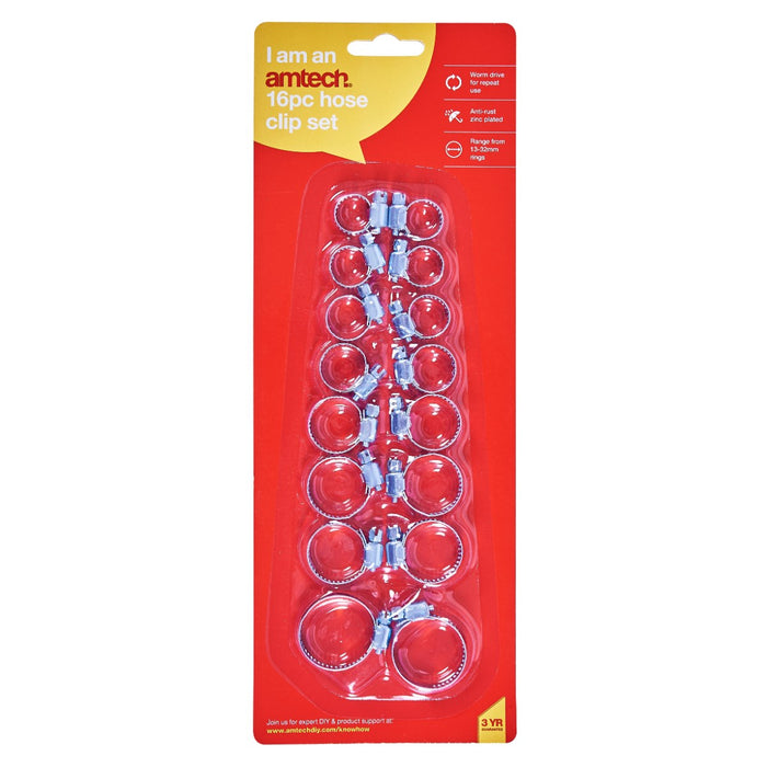 Hose Clips 16pc