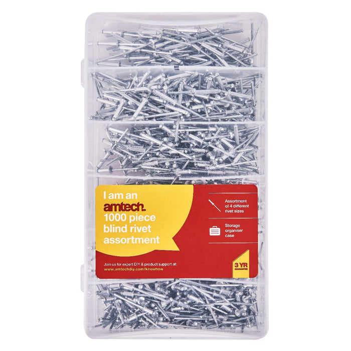 Blind Rivets Assortment 1000pc