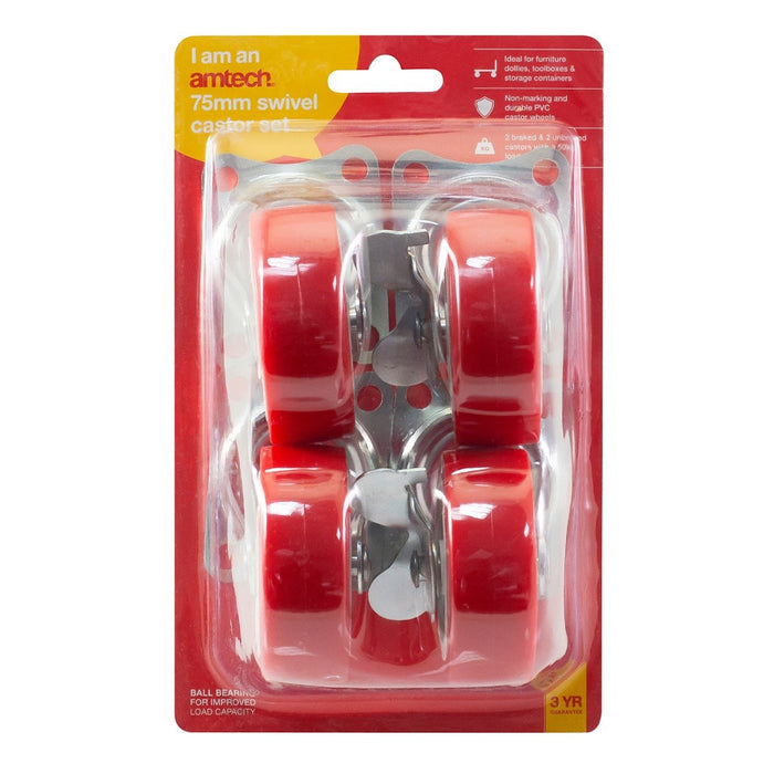 Swivel Castor Wheels 3"