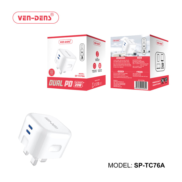 Dual PD Port Charger Plug