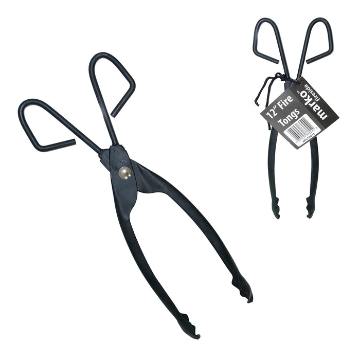 12" Steel Coal Fire Tongs