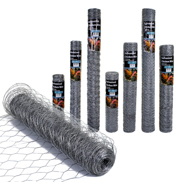Galvanised Chicken Wire Fencing