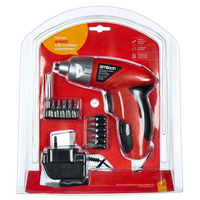 Cordless lithium screwdriver kit 3.6V