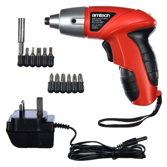 Cordless lithium screwdriver kit 3.6V