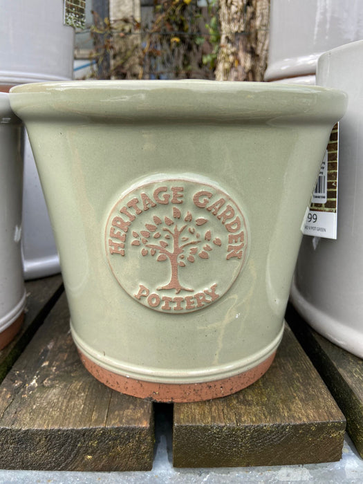 Edward Glazed Pot Green 17cm