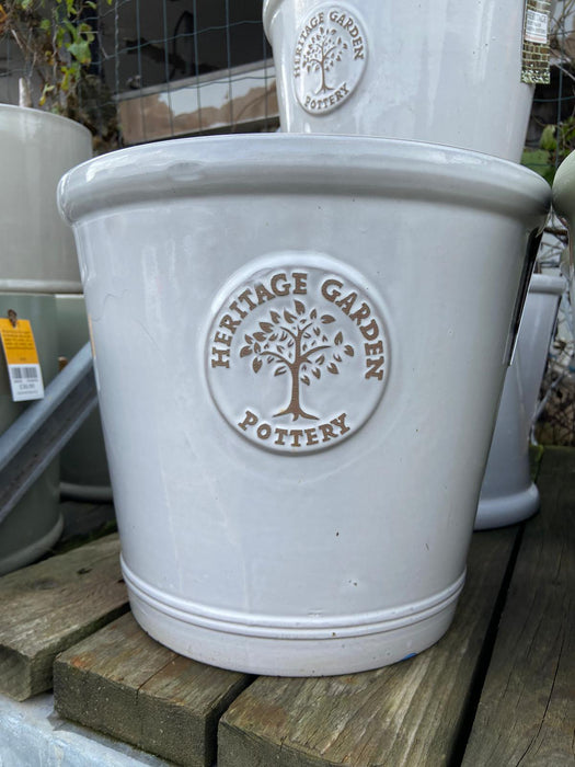 Edward Glazed Pot White 29cm