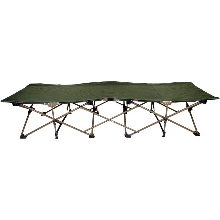 Green Folding Camping Bed