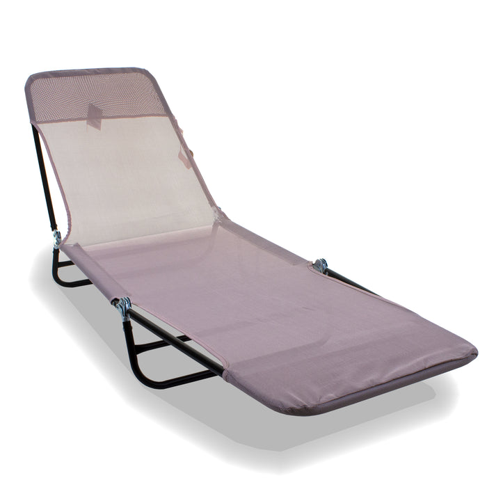 Cream Blush Go Flat Sun Lounger