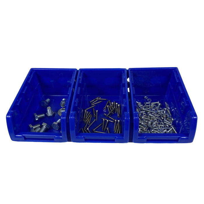 8PC Stacking Storage Bin Container Wall Mounting Set