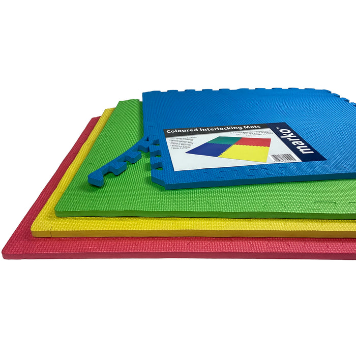 Multi Coloured EVA Interlocking Mats 4pk