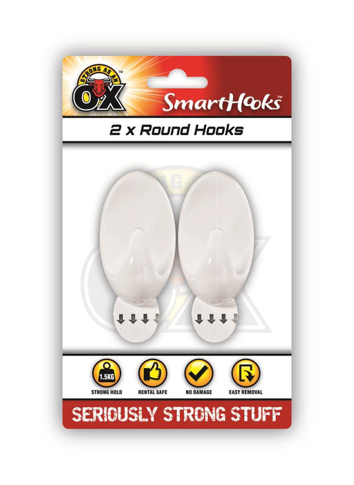 Removable Adhesive Hooks 2pc