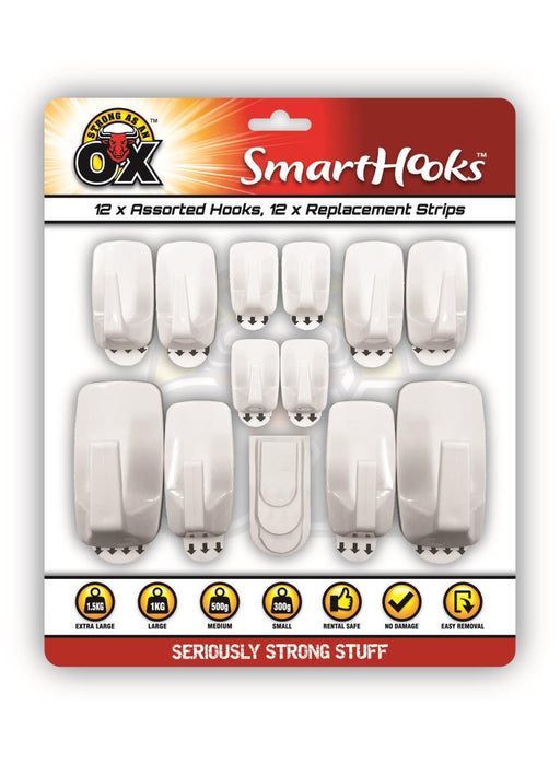 Removable Adhesive Hooks 12pcs