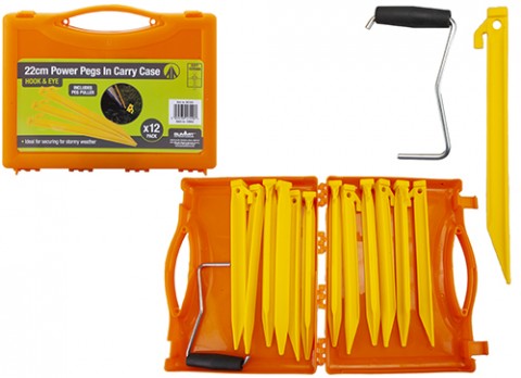 Heavy Duty Plastic Peg & Case