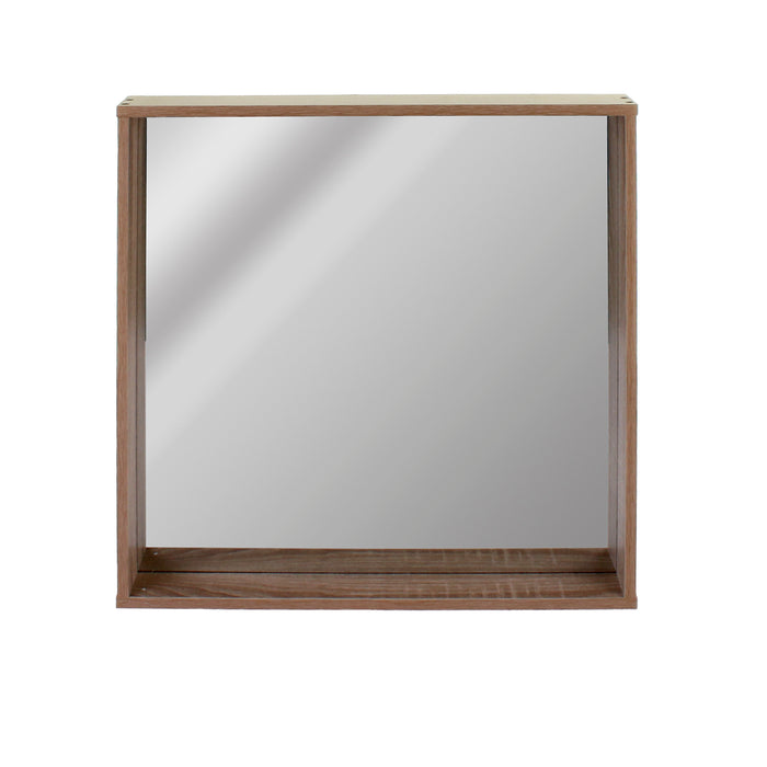 Wood Effect Recessed Mirror