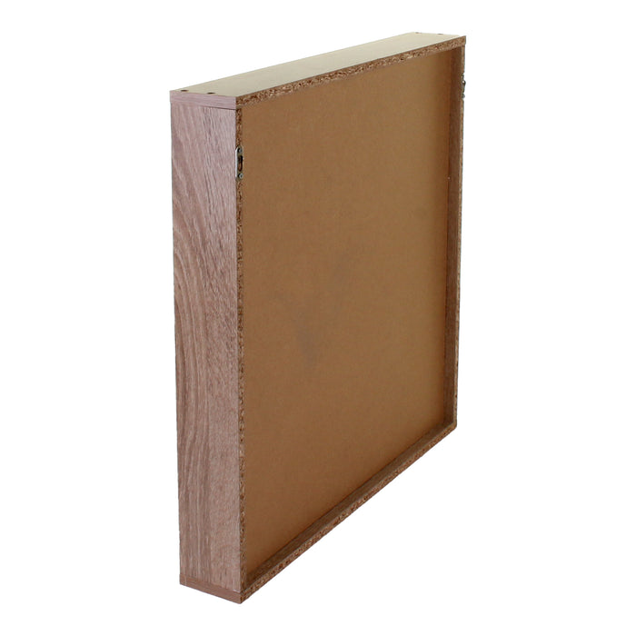 Wood Effect Recessed Mirror