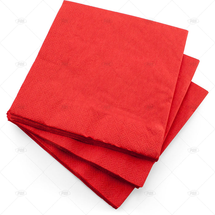 Red Napkin 33cm 20pc