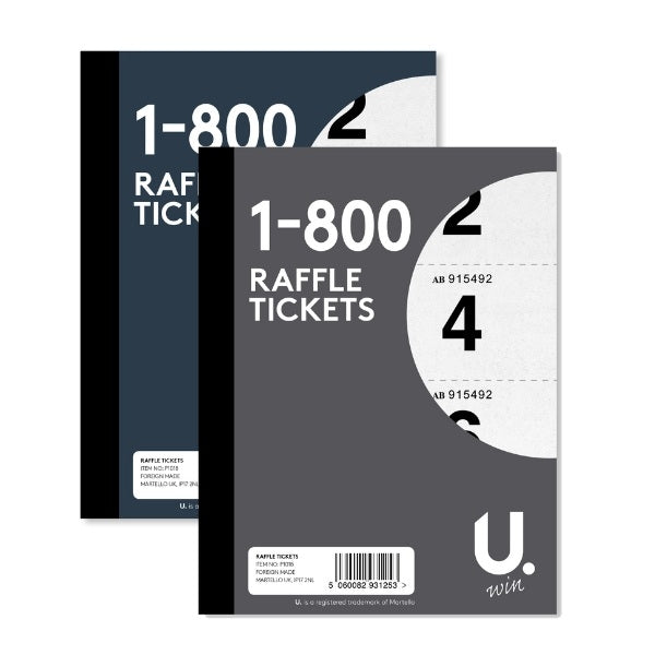 Raffle Tickets 1 to 800