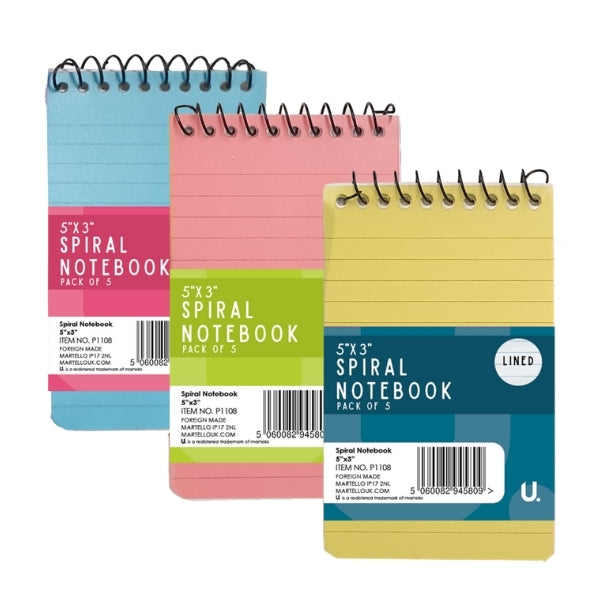 Spiral Notebook 5" X 3"