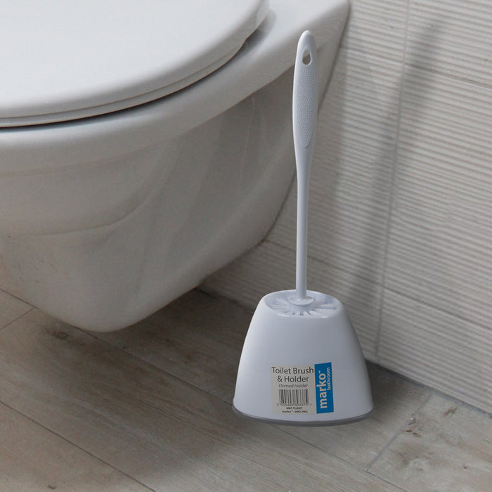 Toilet Brush & Domed Holder Set