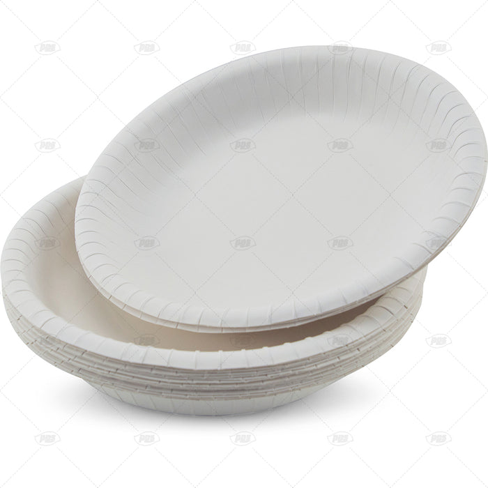 Paper Bowl White 18cm 7" 15pc