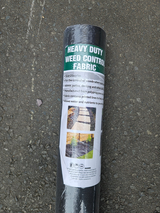 Weed Control 25m x 1m 80gsm