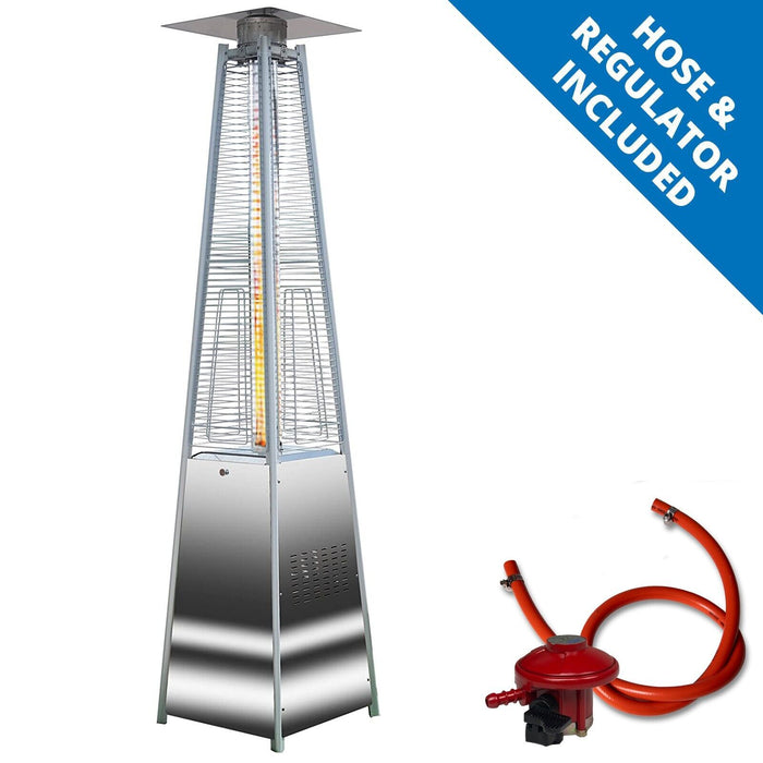 Stainless Steel 13kW Pyramid Patio Heater