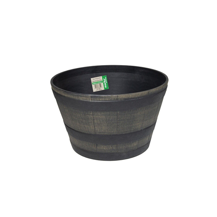 Burntwood Barrel Planter Round 44cm x 27cm