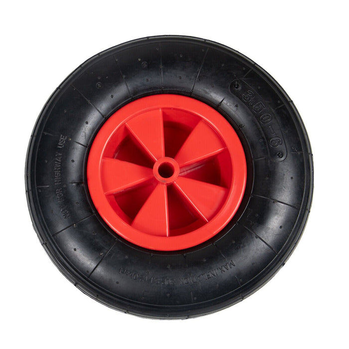 12" Pneumatic Red Wheelbarrow Wheel