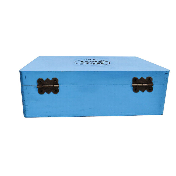 Wise Skies Large Wooden Rolling Box