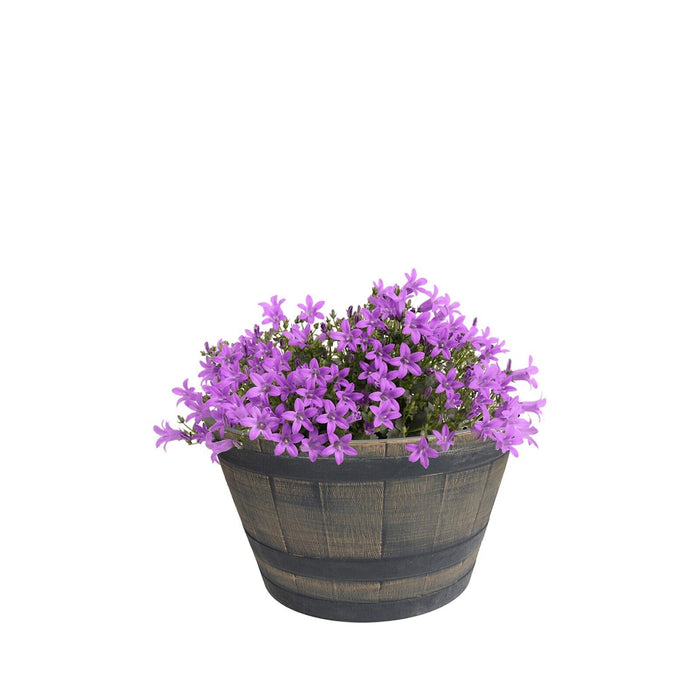 Burntwood Barrel Planter Round 44cm x 27cm