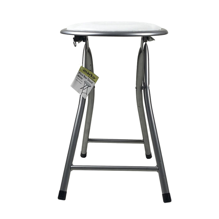 Soft Padded Folding Pico Stool - White