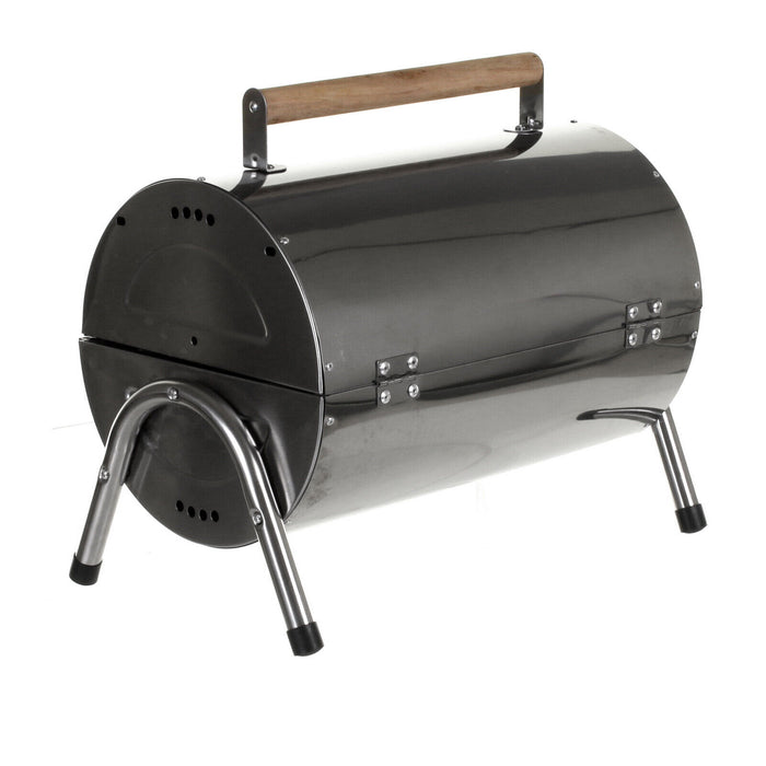 Anchorage Outdoor Barrel BBQ - Stainless Steel