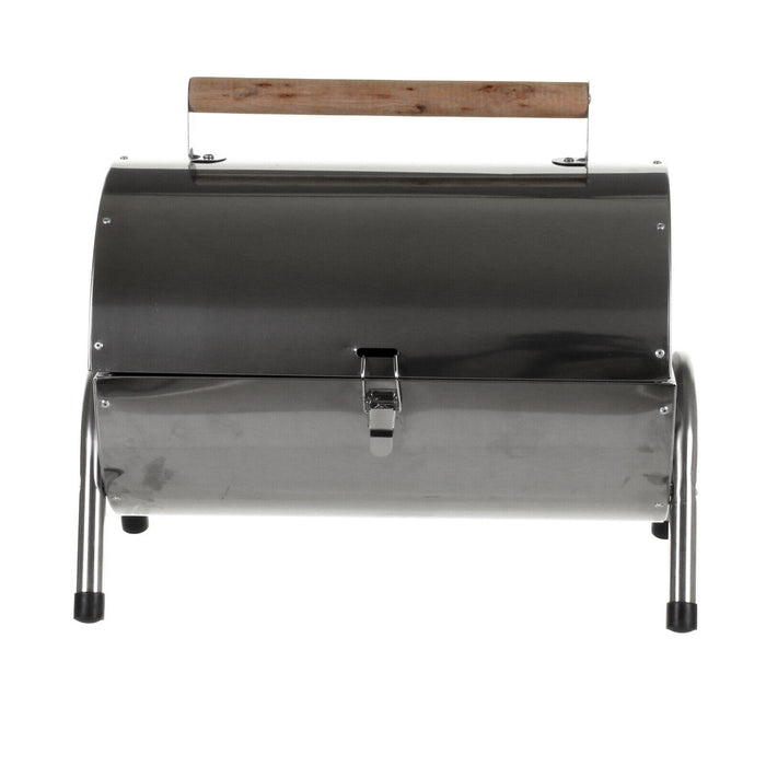 Anchorage Outdoor Barrel BBQ - Stainless Steel
