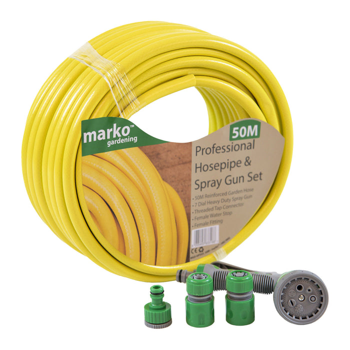 Professional Hosepipe Set with Attachments 50M