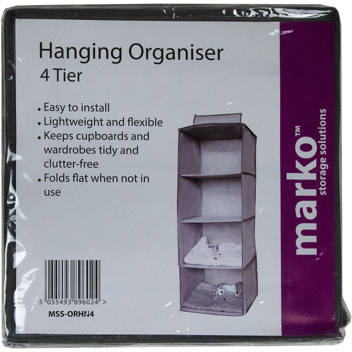 Hanging Storage Organiser - 4 Tier