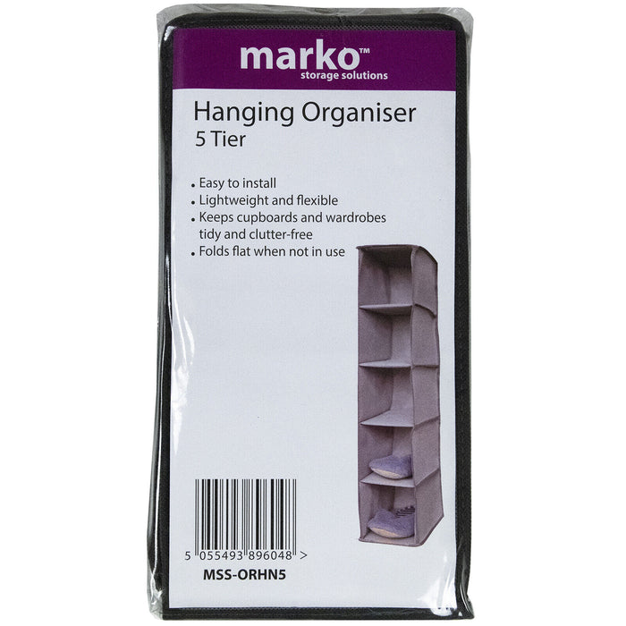 Hanging Storage Organiser - 5 Tier