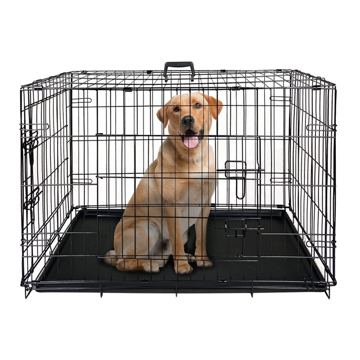 36" Metal 2 Door Pet Crate